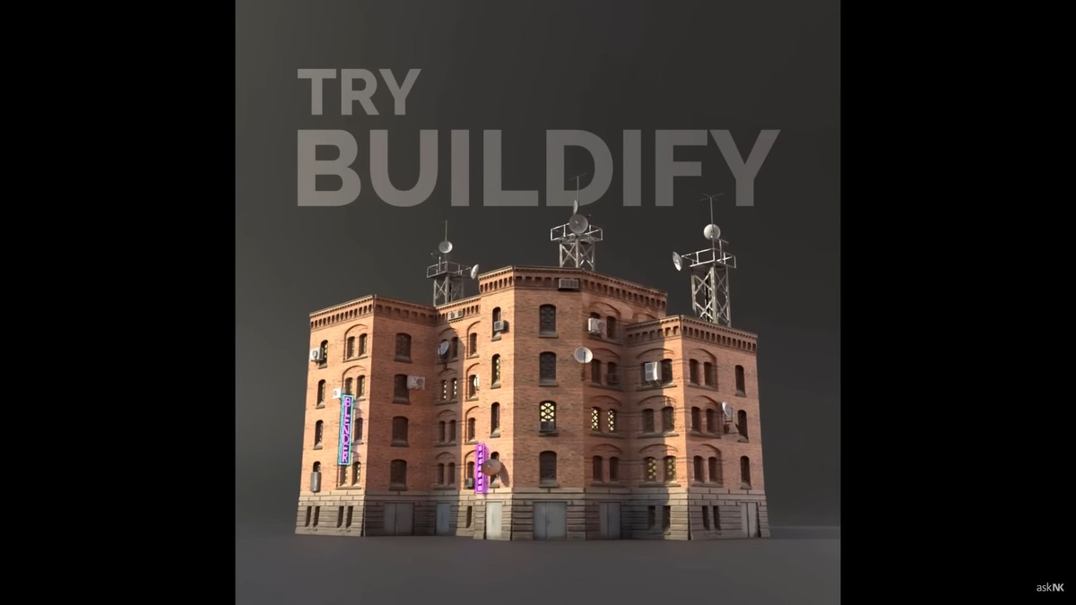 Blenderで簡単に建物を作成できるライブラリ『Buildify 1.0』が公開！商用利用も可能