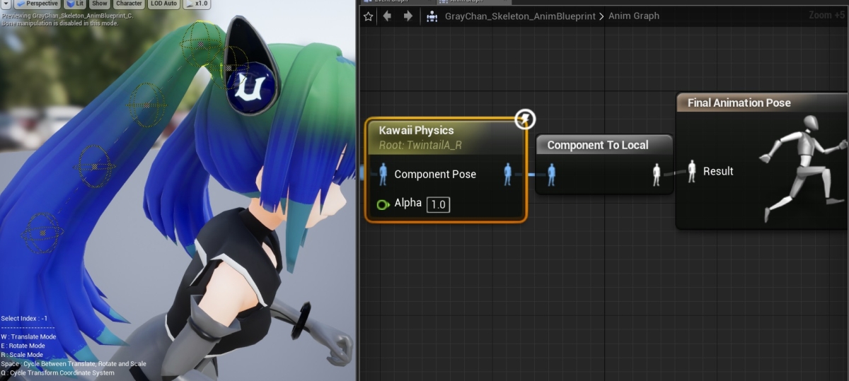 揺れものを手軽に「かわいく」揺らせる疑似物理プラグイン「KawaiiPhysics」、アップデートでUE5.1に対応