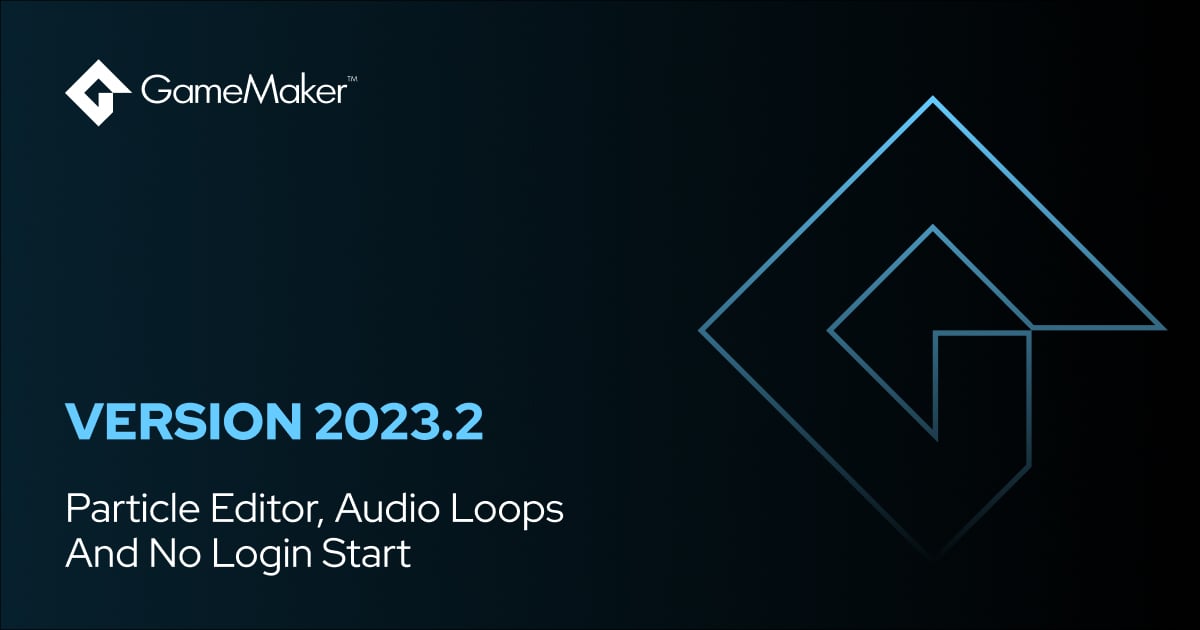 2Dゲーム向けエンジン『GameMaker』がVersion 2023.2へアップデート。オーディオループ機能が改善され、パーティクルエフェクトを制作する機能が実装