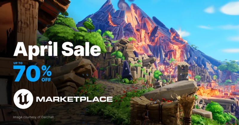 1,500以上のアセットが70％オフ！2023年4月のUnreal Engineマーケットプレイスセール、4/17（月）まで開催