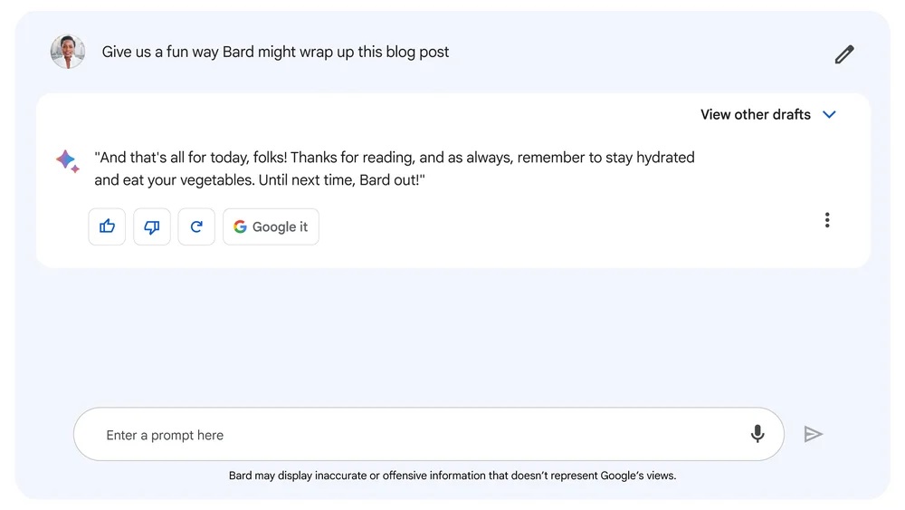 GoogleのAIチャット『Bard』が日本でも利用可能に。Google検索との連携などが特徴