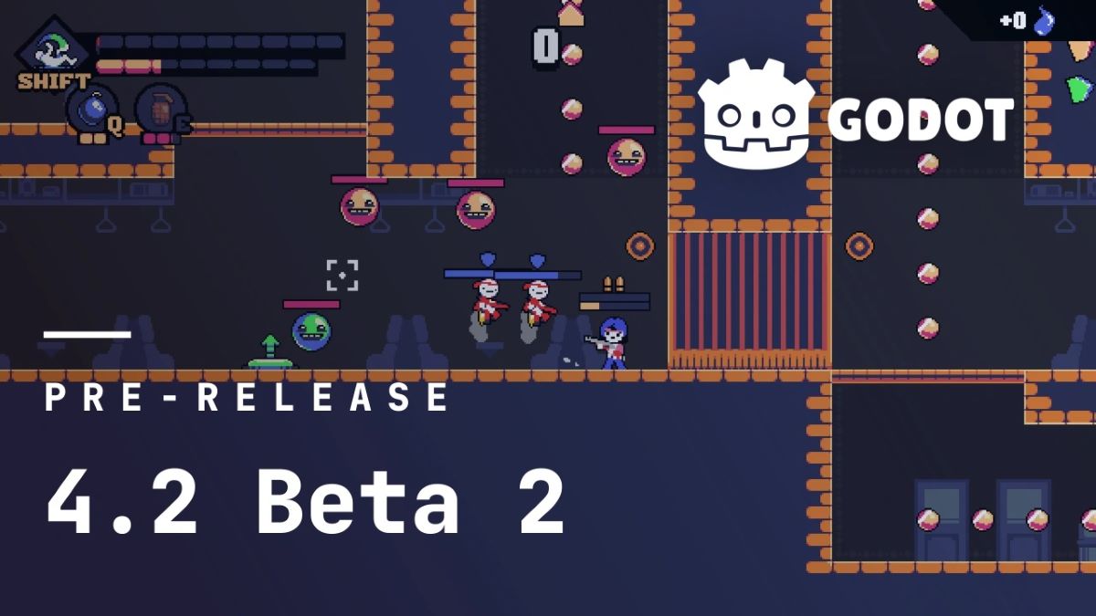 「Godot Engine」、最新バージョン『Godot 4.2』のベータ版がリリース。CPUパーティクルをGPUパーティクルへ変換する機能が導入