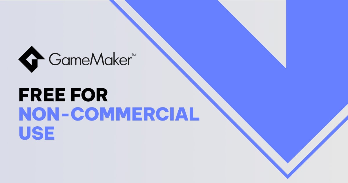 GameMakerが料金プランを変更、非営利目的では使用料が無料に。従来のクリエイター/インディープランはライセンス買い切りに変更