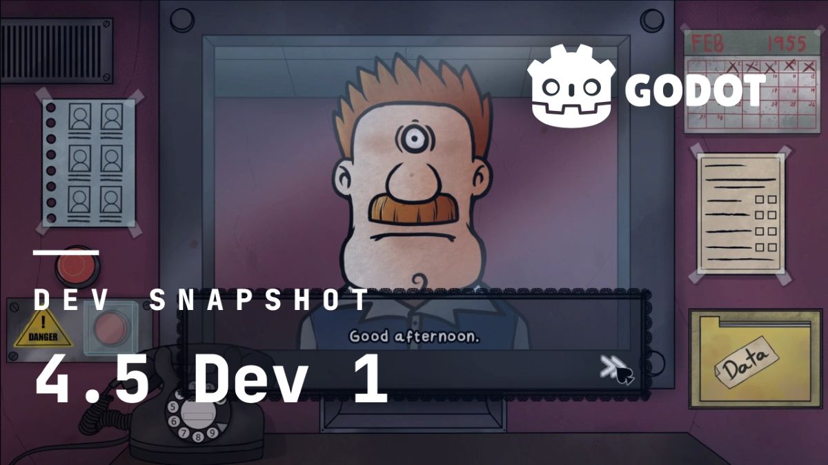 オープンソースのゲームエンジン「Godot 4.5 dev 1」リリース。隣接するタイルマップ間でコリジョンの結合が可能になったほか、エディタ関連の機能が強化