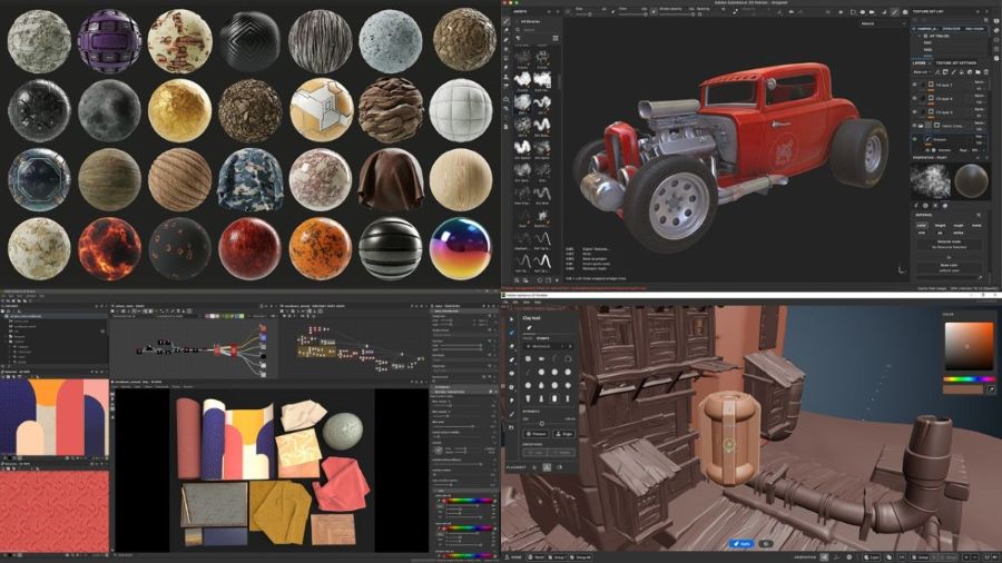 Substance 3D Painter/Designer/Modelerを月額24.99ドルで使用可能。Adobe、Steamで「Substance 3D Indie Bundle」をリリース