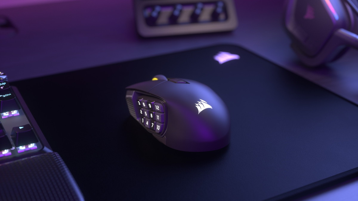 16ボタン搭載のCORSAIR製ワイヤレスマウス「SCIMITAR ELITE WIRELESS SE」、5/30（金）に発売。親指部分に12ボタンを配置し、スライドで位置調整が可能