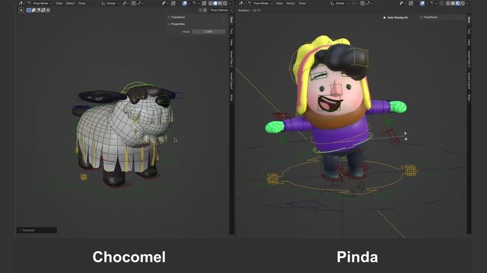 Godot専用ボーンをBlenderで作るフローを紹介。Blender Studio、「Project DogWalk」におけるリギング工程をブログ記事で解説