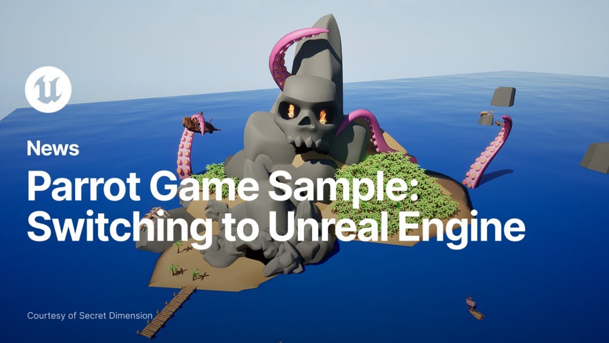UE5.6/Unity 6で作った“同じゲーム”の実装を比較できる。無料サンプルプロジェクト『Parrot Game Sample』、Epic Games協力のもとリリース