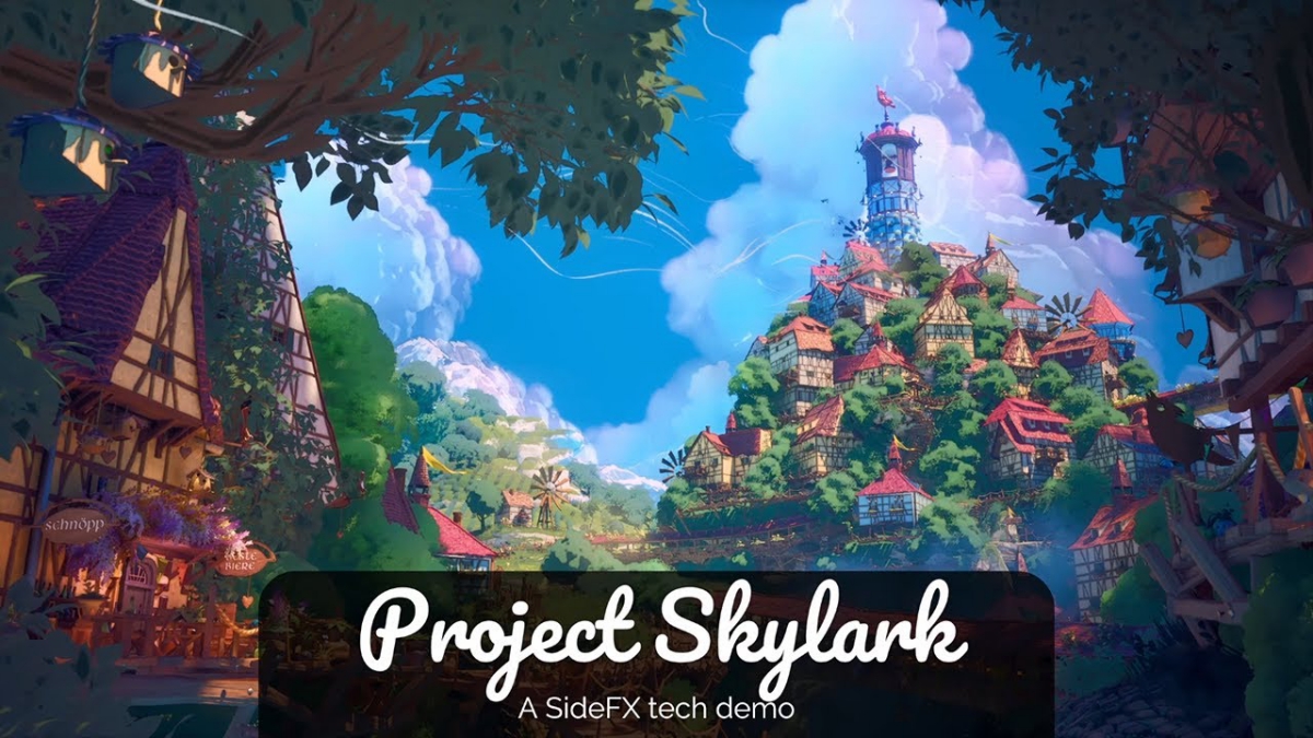 SideFX、Copernicusを使ってHoudiniでプロシージャルにトーンのそろったアセットを作成する学習用技術デモ「Project Skylark」を公開。UE5用プロジェクトもダウンロードできる