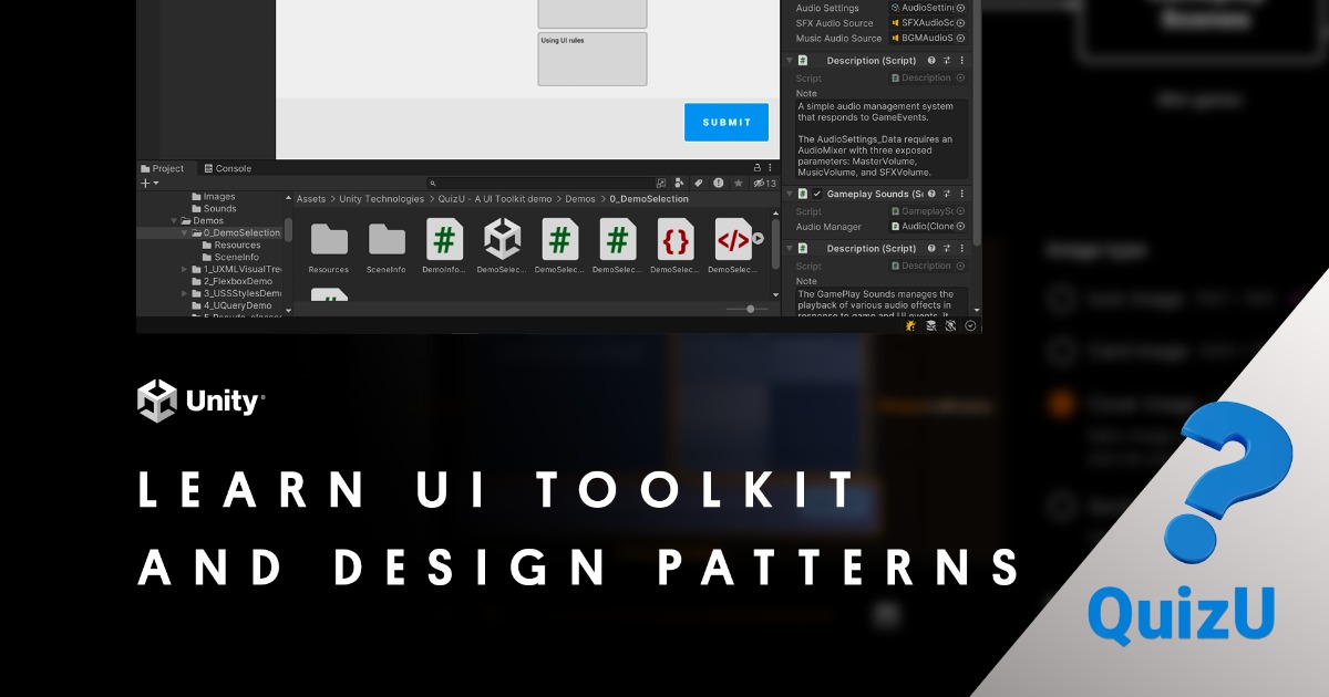 プログラマー向け「UI Toolkit」学習用サンプル『QuizU』、Unity 6.1に対応。データバインディング・ローカライズのサンプルシーン追加も