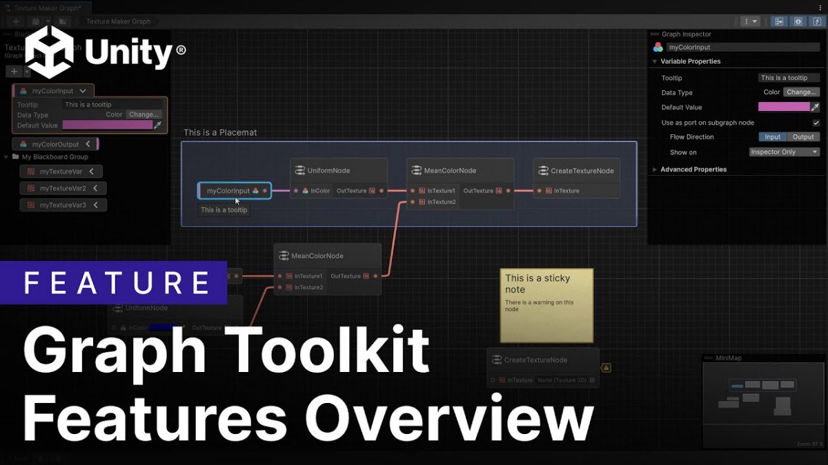 Unityでノードエディタを作成できる公式パッケージ「Graph Toolkit」、実験的機能としてリリース。Unity 6.2 Beta/6.3 Alphaで利用可能