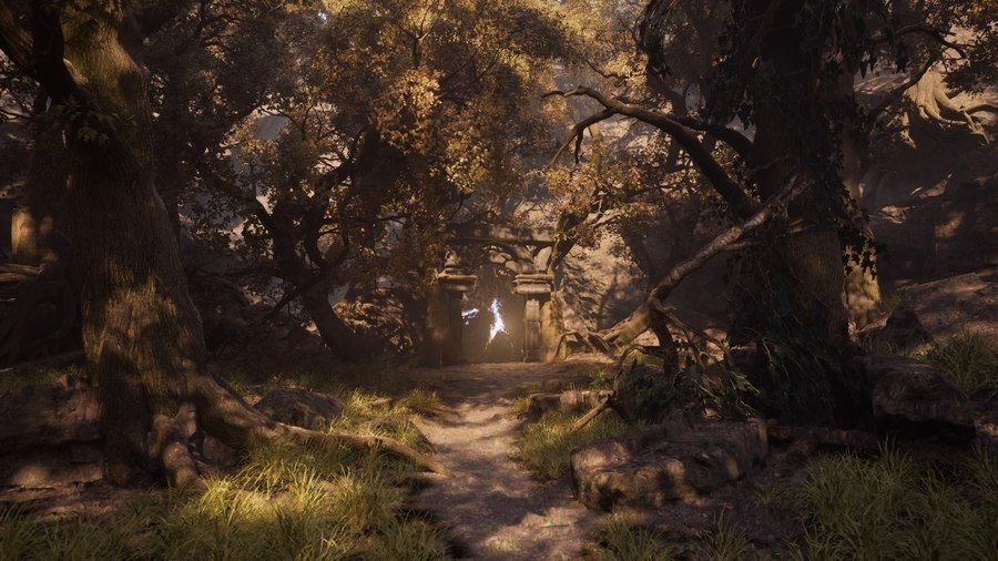 SideFX、HoudiniとUE5を利用した技術デモ「Project Elderwood」のプロジェクトファイルを公開。ランドスケープ、岩、遺跡など、環境内のほぼすべての要素にHoudiniを使用