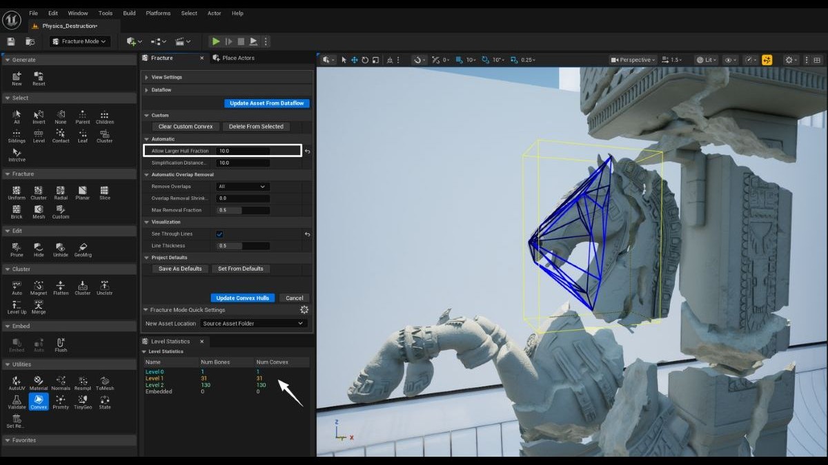 UE5標準物理エンジン「Chaos」最適化テクニック、Epic Gamesが解説。コリジョン判定や剛体シミュレーションの負荷軽減など