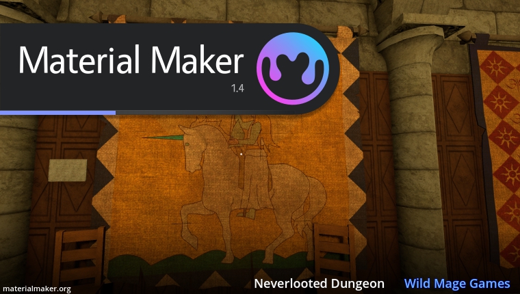 ノードベースのプロシージャルマテリアル作成ツール「Material Maker 1.4」、オープンソース＆無料でリリース。Godot 4移行に伴いシェーダーコード生成機能などが刷新