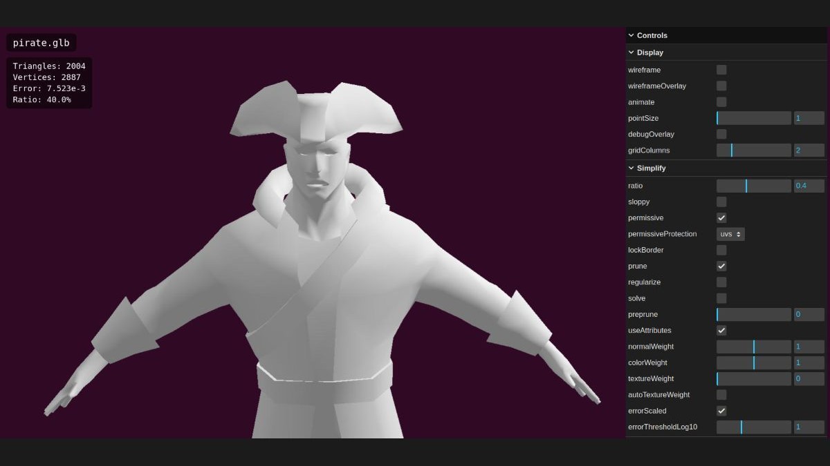 オープンソースの3Dモデル最適化ライブラリ「meshoptimizer」正式リリース。MITライセンスのもと無料で利用可能
