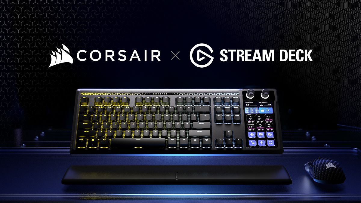 「Stream Deck」を内蔵したキーボード「GALLEON 100 SD」、CORSAIRが発表。12個のLCDキーでショートカット操作が可能