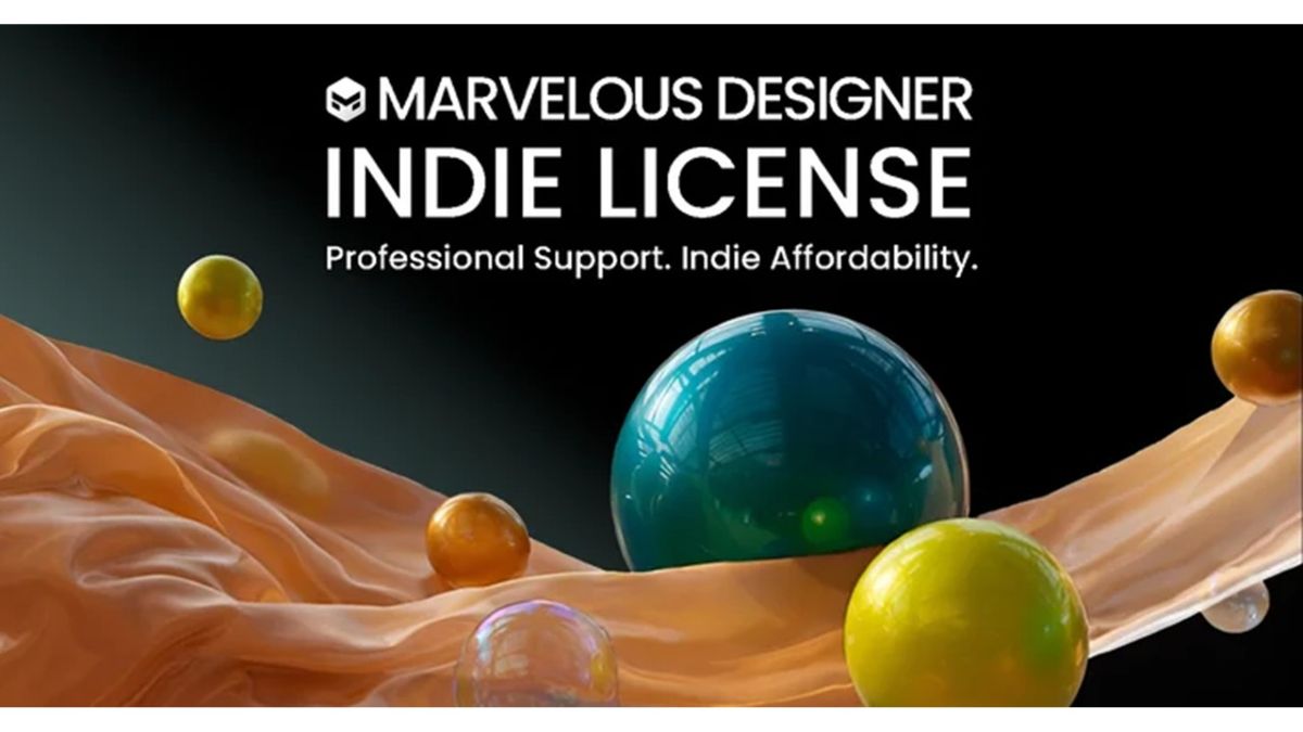 3DCG衣装制作ツール「Marvelous Designer」に「Indie License」が新登場。年間売上が50万ドル未満の小規模法人が対象