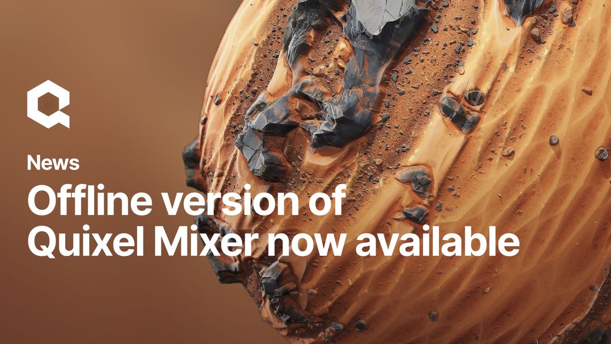 PBRマテリアル作成ツール「Quixel Mixer」、オフラインバージョンがリリース。今後、同ツールのアップデートは実施されない予定