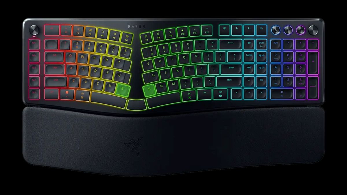 AIアクセス機能やカスタマイズ可能なマクロキーを搭載。エルゴノミックキーボード「Razer Pro Type Ergo」、4/7（火）発売