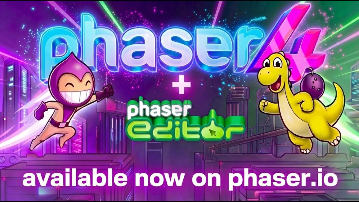 オープンソースの2Dゲーム開発フレームワーク「Phaser 4」正式リリース。WebGLレンダラーが刷新され、100万個以上のスプライトを描画可能に