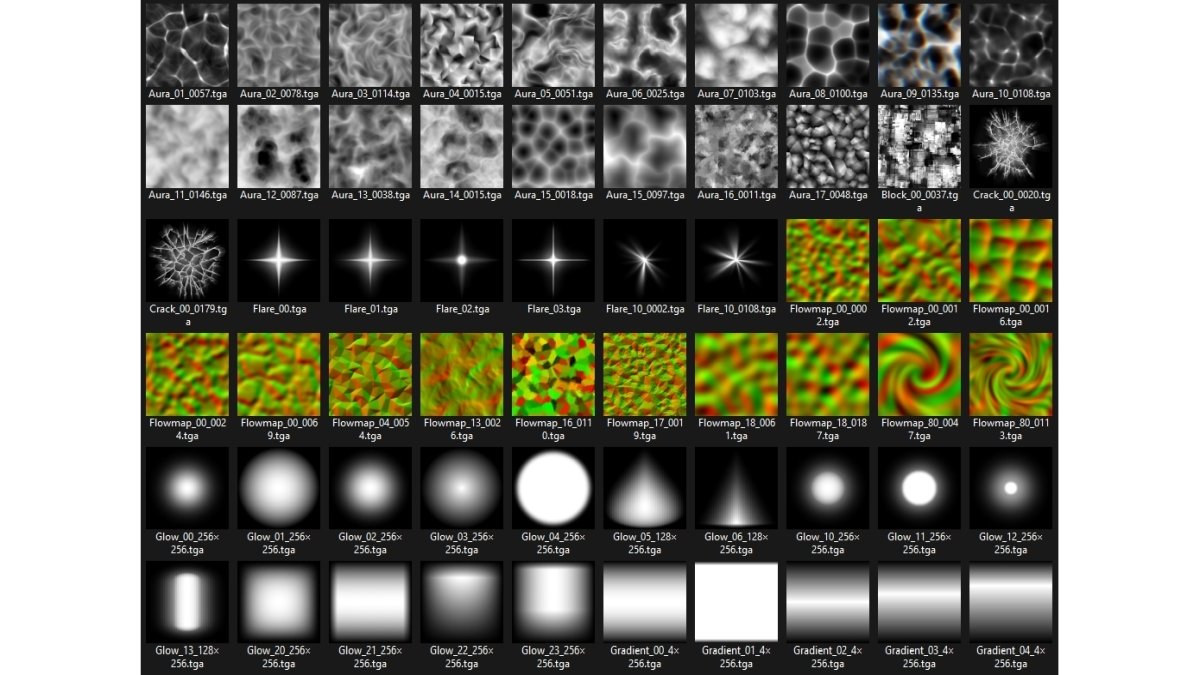 ゲームエフェクト用のテクスチャライブラリが無料配布。Substance 3D Designer用データやカスタムノードも同梱