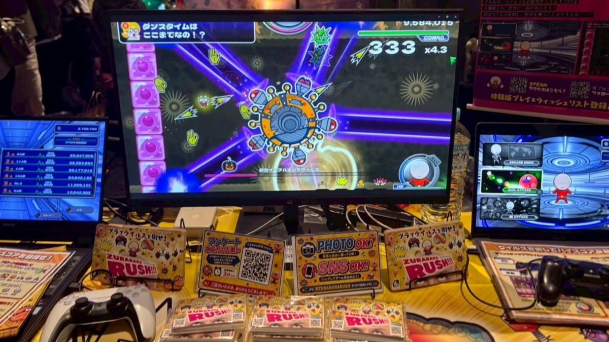 “ヅラ”でウイルスを撃ち倒せ！奇抜で爽快なツインスティックシューター『ヅララララッシュ!!!』【BitSummit PUNCH】