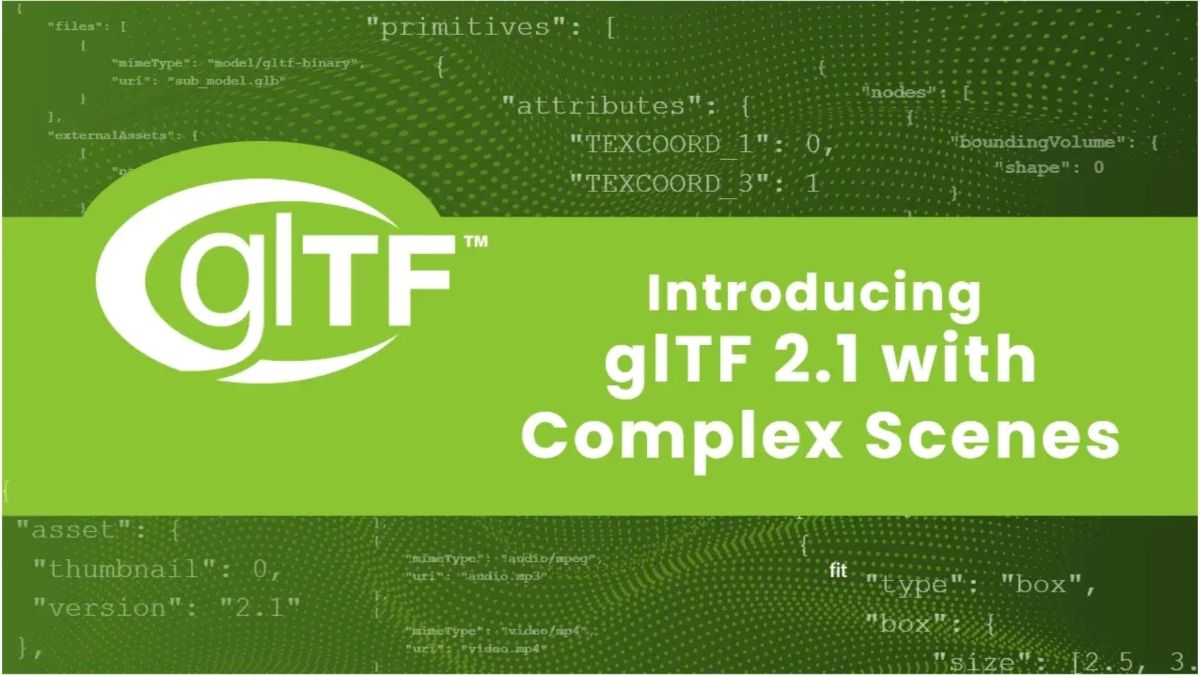 Khronos Groupが「glTF 2.1」の策定計画を発表。大規模シーンの標準化と外部アセット連携を強化