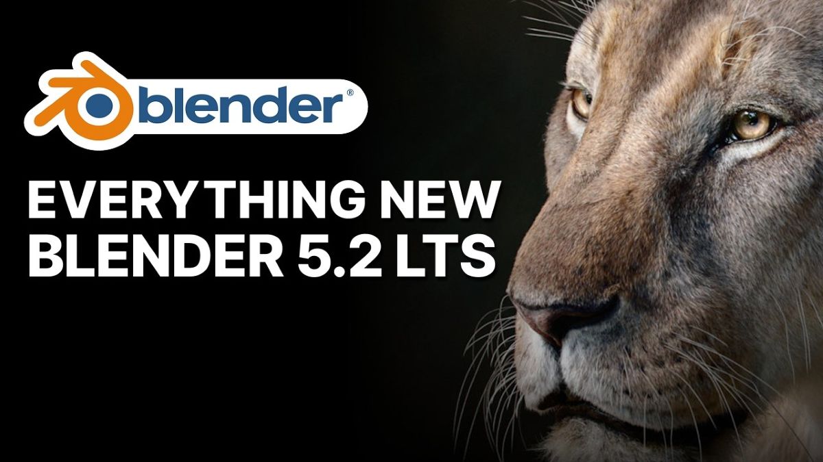 「Blender 5.2 LTS」正式リリース。髪の物理シミュレーションが可能な「XPBD Solver」ノードが追加、レンダリング効率改善も