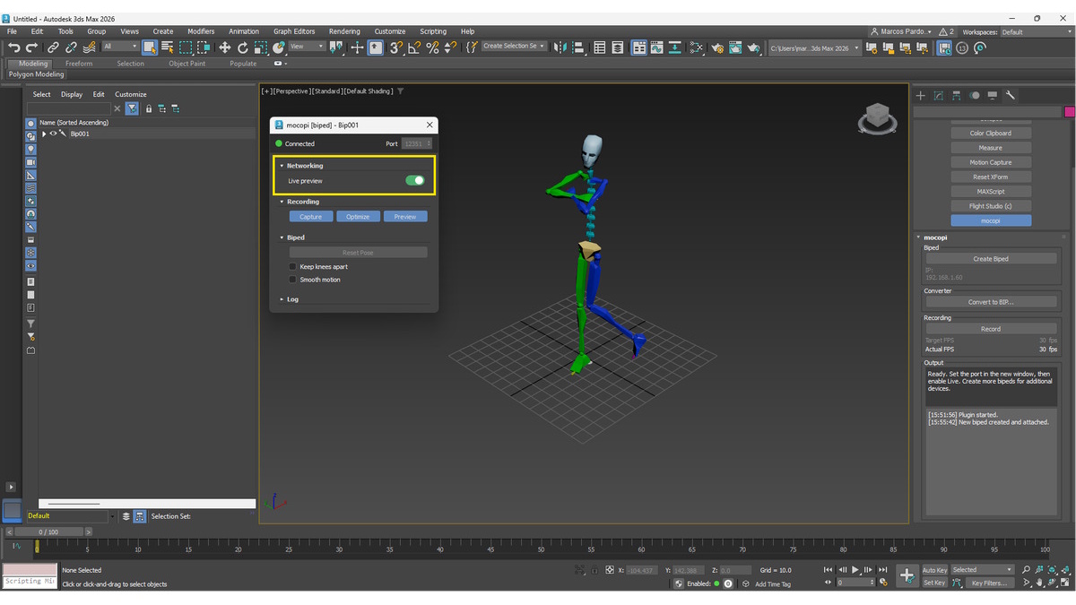 3ds Max向けmocopi公式プラグインがオープンソースで公開。 MotionBuilderを介さず、モーションをリアルタイムで反映